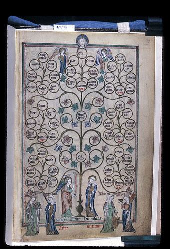 Tree of virtues and tree of vices Image of an item from the British Library Catalogue of Illuminated
