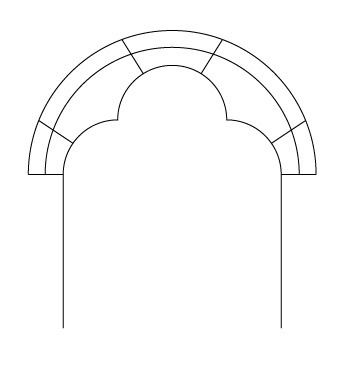 Trefoil arch