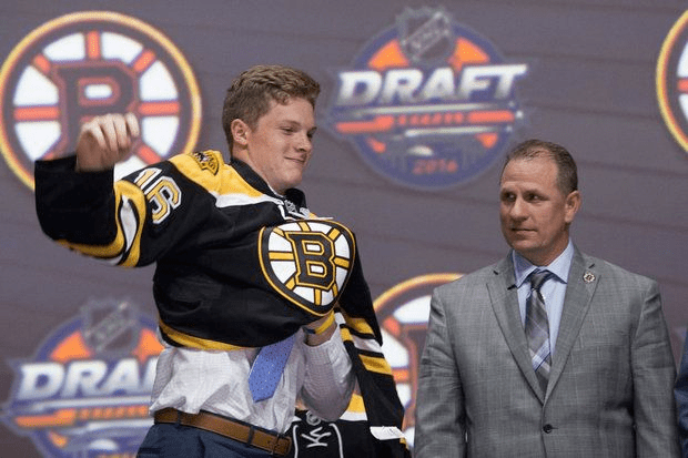 Trent Frederic Boston Bruins draft F Trent Frederic with No 29 pick in 2016 NHL