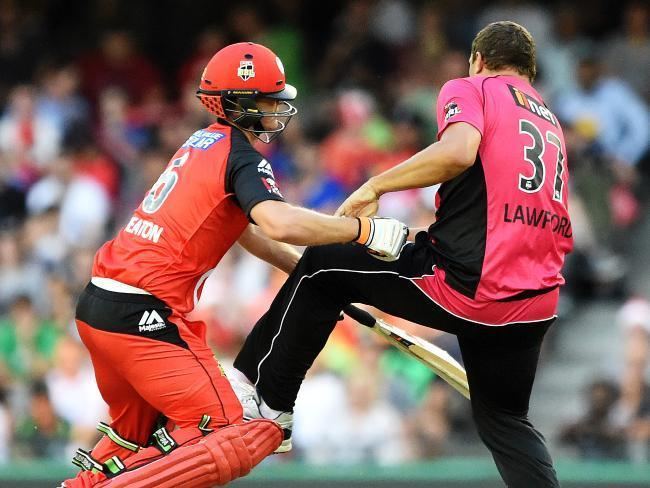 Trent Lawford BBL 05 Sydney Sixers Trent Lawford goes from building site to the