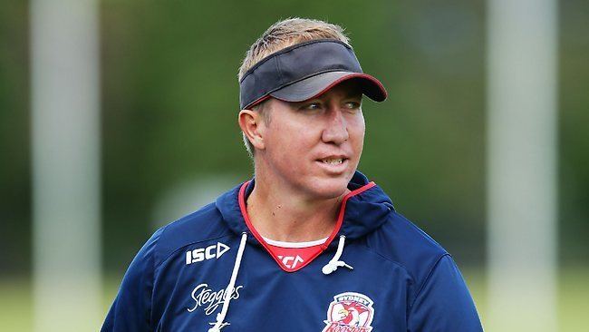 Trent Robinson Sydney Roosters coach Trent Robinson and forward Luke O
