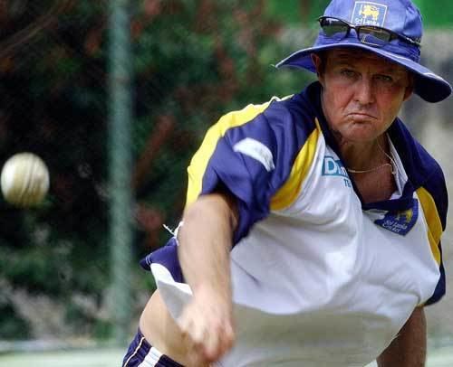 Trevor Penney Sri Lanka coach Trevor Penney throws a ball during