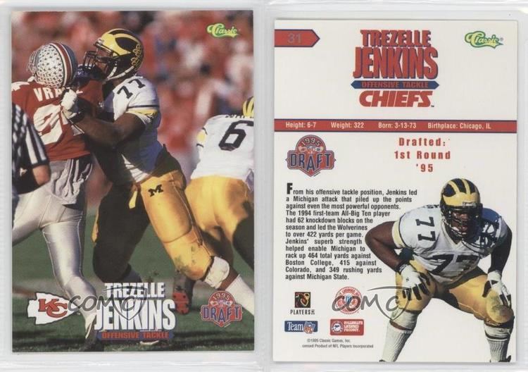 Trezelle Jenkins 1995 Classic NFL Draft 31 Trezelle Jenkins Kansas City Chiefs