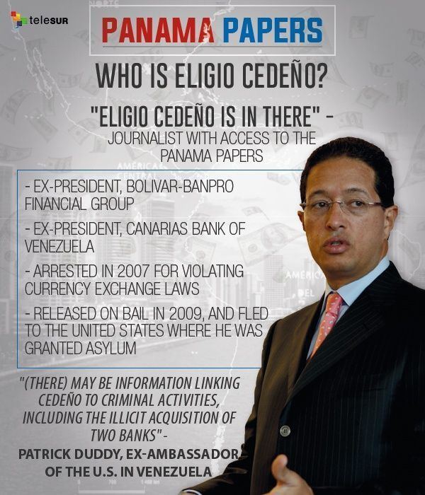 Trial of Eligio Cedeño Venezuelan Banker Given Asylum by US Found in Panama Papers News