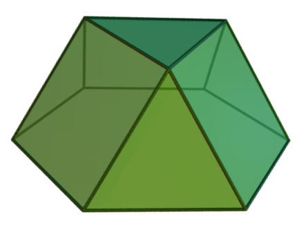 Triangular cupola