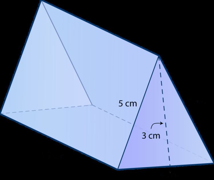 Triangular prism Surface Area of Triangular Prisms Read Geometry CK12 Foundation