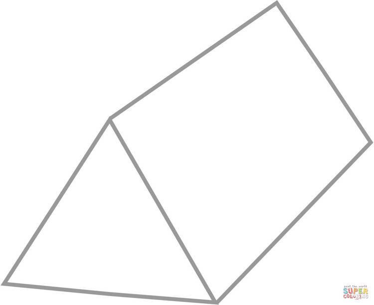 Triangular prism Triangular Prism coloring page Free Printable Coloring Pages