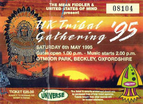 Tribal Gathering UK Tribal Gathering 95 060595 Otmoor Park Beckley Oxford