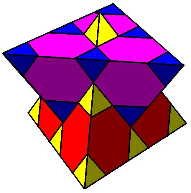 Trigonal trapezohedral honeycomb