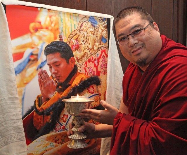 Trijang Chocktrul Rinpoche HE the 25th Tsem Rinpoche with HH Kyabje Trijang Chocktrul