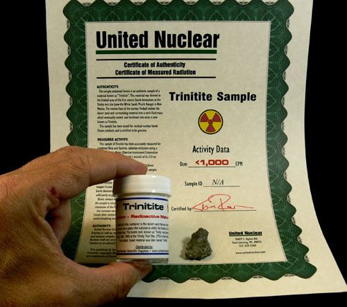 Trinitite Medium Trinitite Sample Trinitite Samples United Nuclear