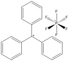 Triphenylmethyl hexafluorophosphate httpsuploadwikimediaorgwikipediacommonsbb