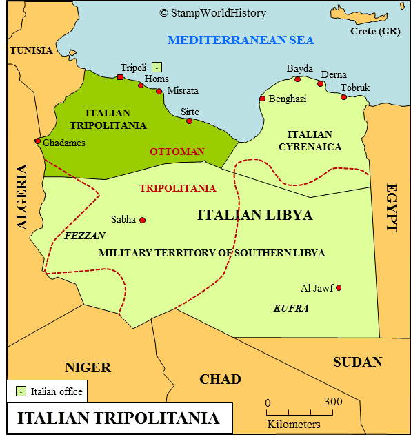 Tripolitania Italian Tripolitania Stamps and postal history StampWorldHistory