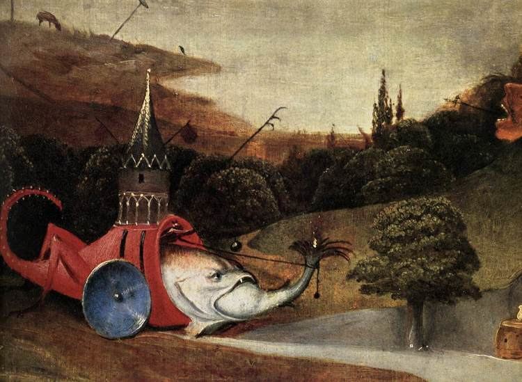 Triptych of the Temptation of St. Anthony FileHieronymus Bosch Triptych of Temptation of St Anthony detail