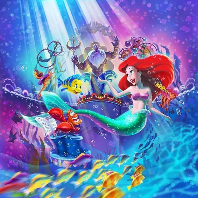 Triton of the Sea movie scenes News from Asia today starting by Tokyo Disney Sea were the new musical show at Mermaid Lagoon will be called King Triton Concert picture above 