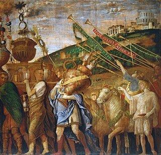 Triumphs of Caesar (Mantegna) httpsuploadwikimediaorgwikipediacommonsthu