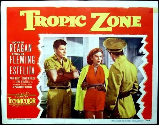 Tropic Zone 1953 Ronald Reagan US lobby card 7 VG 35