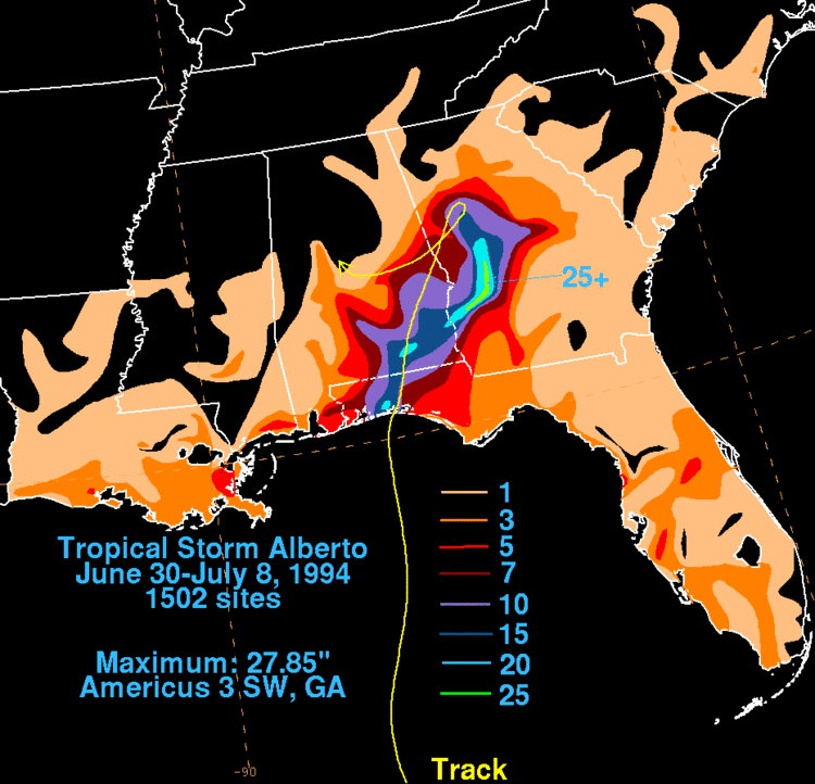 Tropical Storm Alberto (1994) Tropical Storm Alberto June 30July 8 1994