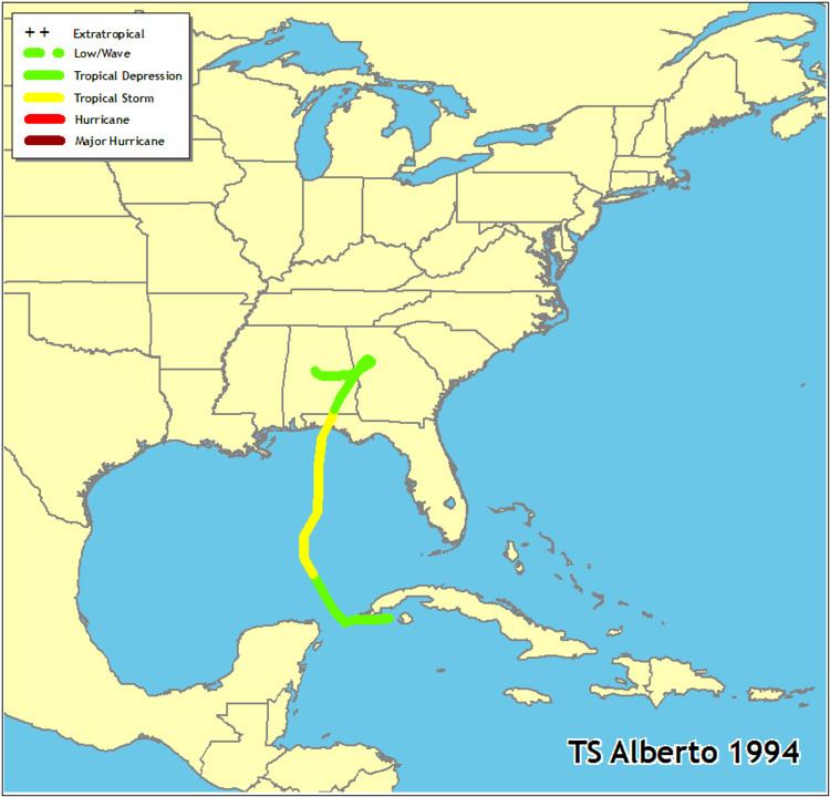 Tropical Storm Alberto (1994) Hurricanes in History