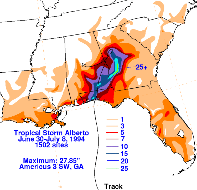 Tropical Storm Alberto (1994) wwwwpcncepnoaagovtropicalrainalberto1994fil