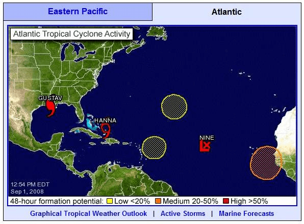 Tropical Storm Marco (2008) Tropical Storm Hanna September 2008