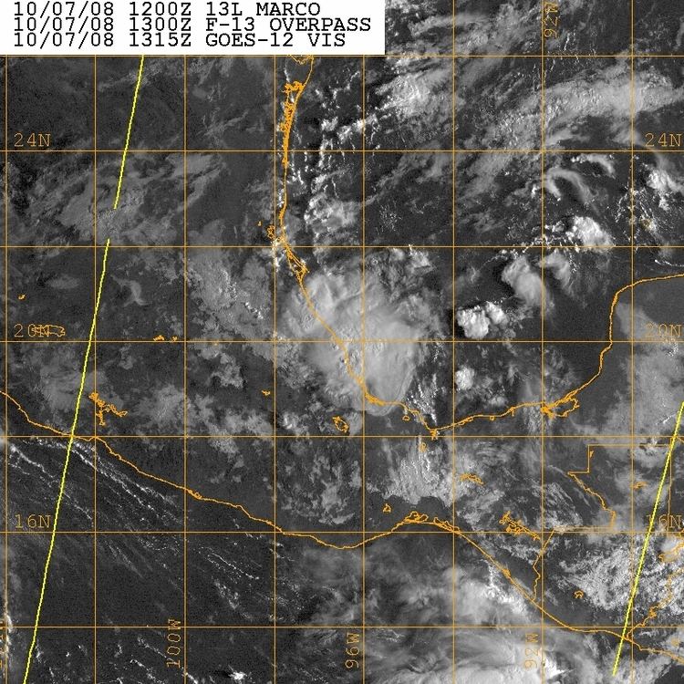 Tropical Storm Marco (2008) TCFAQ E5 Which are the largest and smallest tropical cyclones on