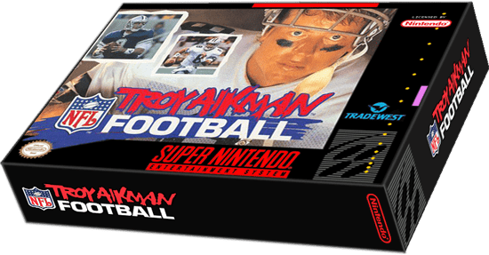 Troy Aikman NFL Football Nintendo SNES Used Games Troy Aikman NFL Football SNES