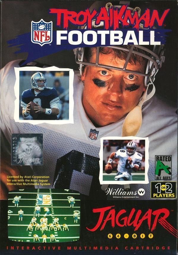 Troy Aikman NFL Football AtariAge Atari Jaguar Boxes Troy Aikman NFL Football Williams