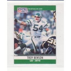 Troy Benson Troy Benson 1990 NFL Pro Set 233 LB Jets Auction ID 195522