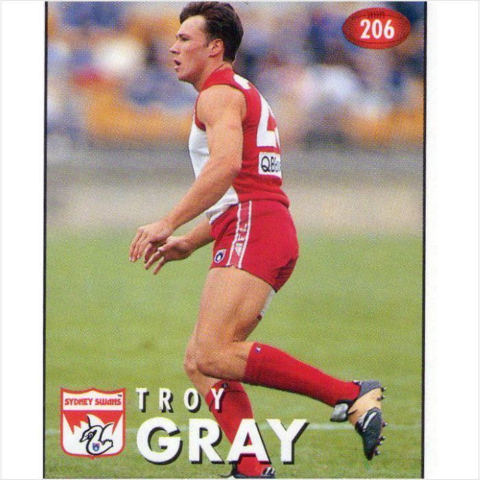 Troy Gray AFL 1996 Select Stickers206 Troy Gray on eBid Australia 129844913