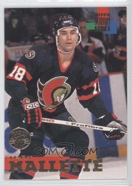 Troy Mallette 199495 Topps Stadium Club Base Stanley Cup Super Team 94