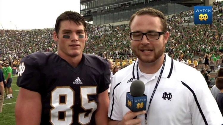 Troy Niklas Troy Niklas OnField Interview Notre Dame Football YouTube