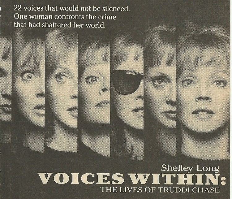 The poster of 1990 movie The Voices Within The Lives Of Truddi, a movie detailing Truddi Chase's multiple personality disorder.