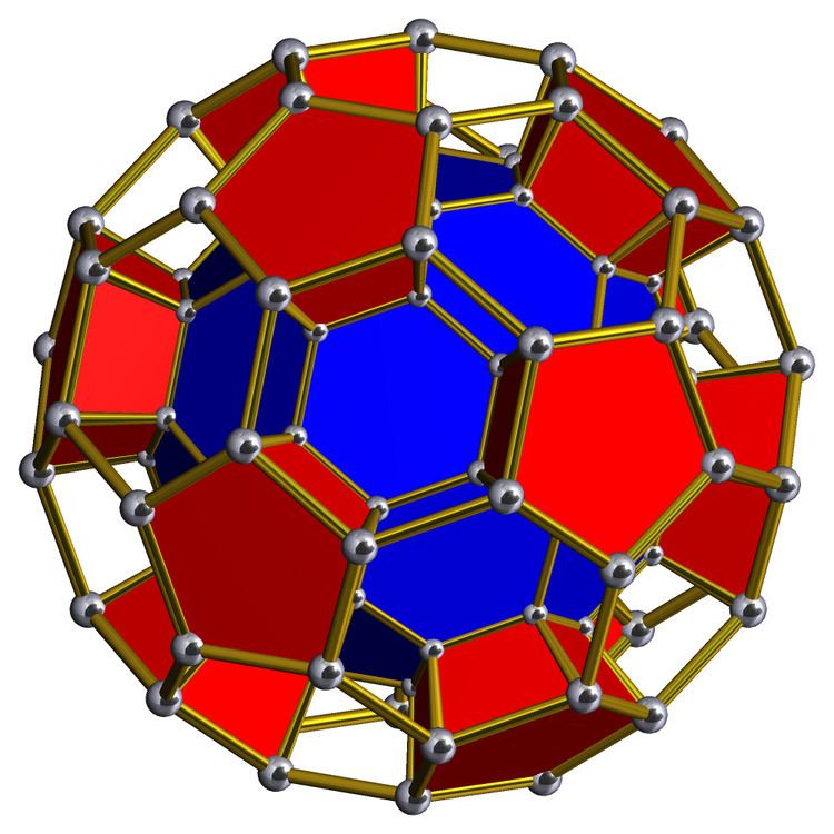 Truncated icosahedral prism