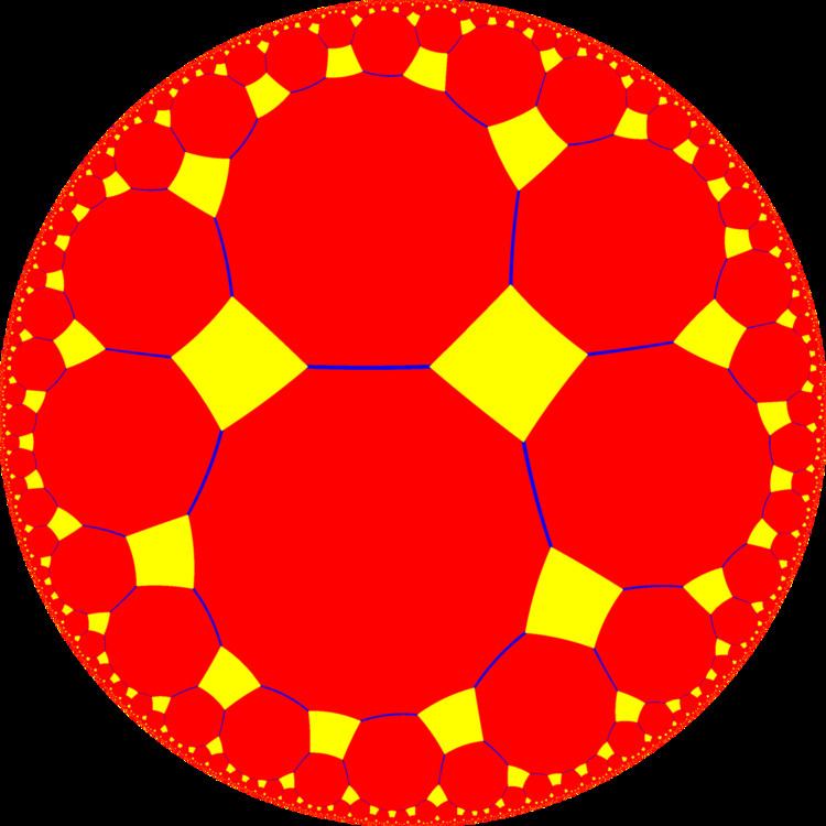 Truncated order-4 heptagonal tiling