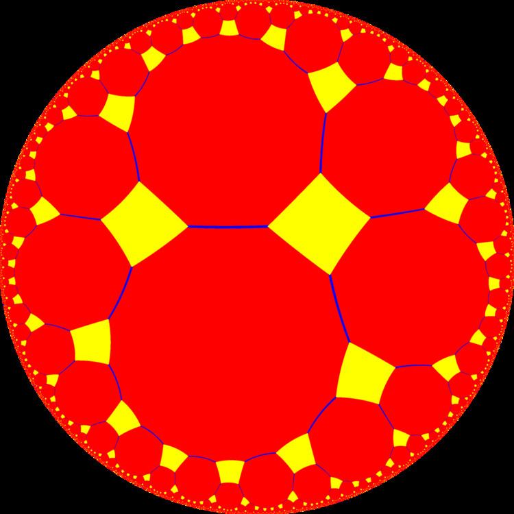 Truncated order-4 octagonal tiling