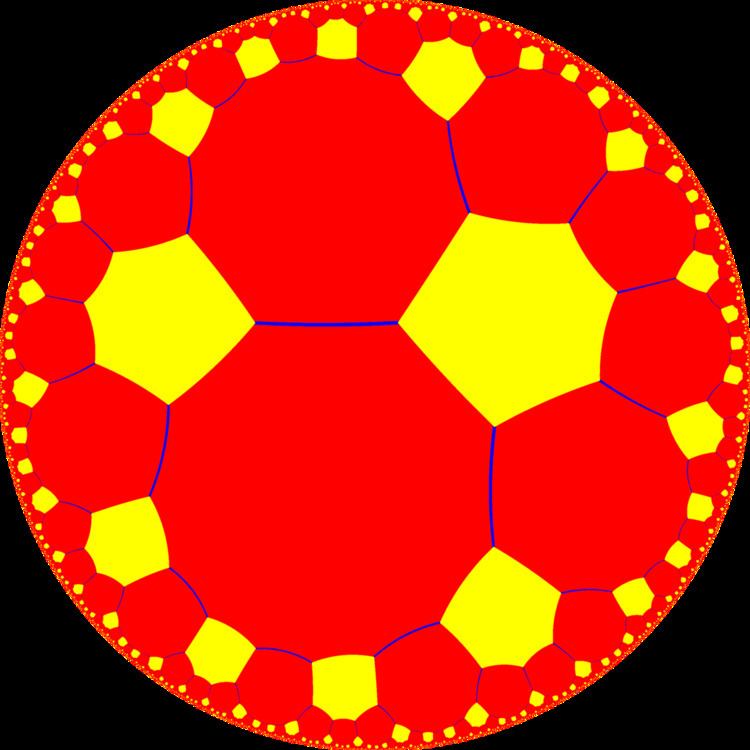 Truncated order-6 hexagonal tiling