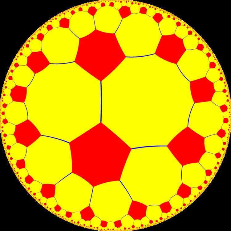 Truncated order-6 pentagonal tiling