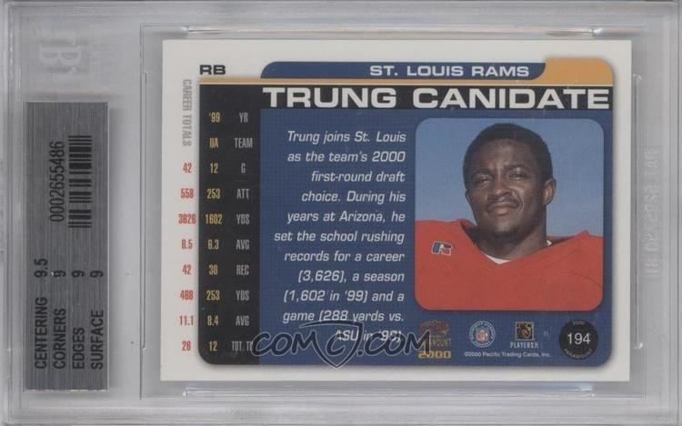 Trung Canidate 2000 Pacific Paramount Draft Picks Purple 194 Trung