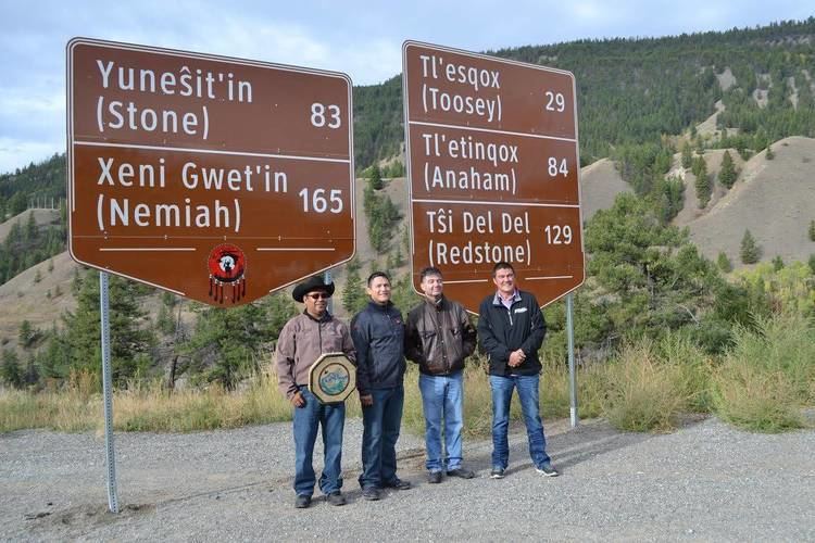 Tsilhqot'in Tsilhqot39in Nation distance signs coming to Highway 20 and other