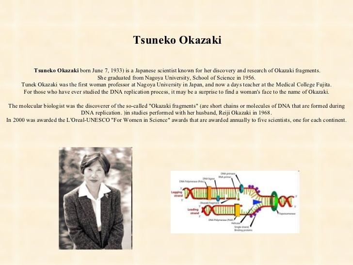 Tsuneko Okazaki Presentacion bilogos