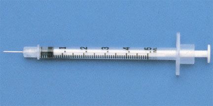 Tuberculin BD Tuberculin Syringe 27G gauge and 05 in length needle Capac