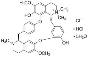 Tubocurarine chloride Tubocurarine chloride pentahydrate 970 TLC SigmaAldrich
