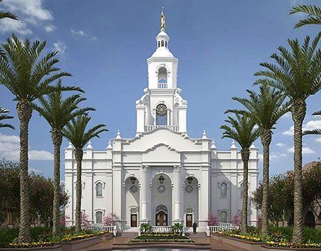 Tucson Arizona Temple Tijuana Mxico Mormon Temple a plan for a building believed to be