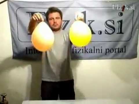 Tungsten hexafluoride Balloon filled with SF6 physics experiment YouTube