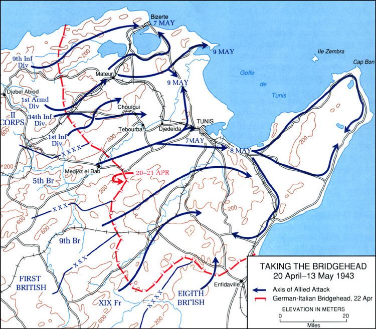 Tunisian Campaign HyperWar US Army Campaigns of World War II Tunisia