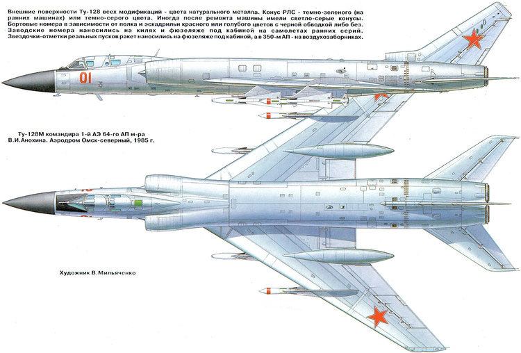 Tupolev Tu-28 WINGS PALETTE Tupolev Tu28Tu128 Fiddler USSRRussia