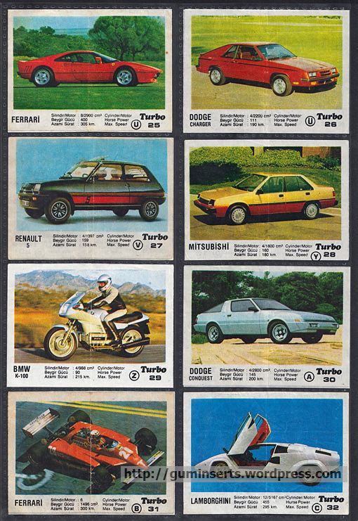 Turbo (chewing gum) Turbo 150 My Bubble Gum Inserts Collection