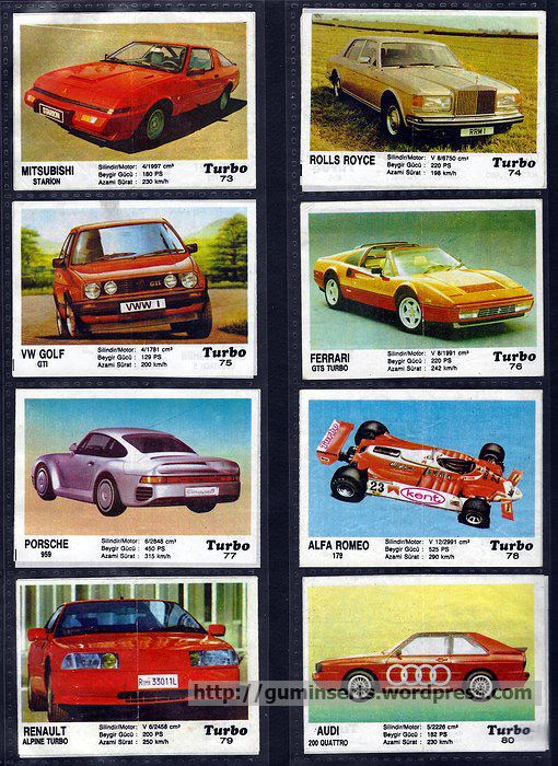 Turbo (chewing gum) Turbo 51120 My Bubble Gum Inserts Collection