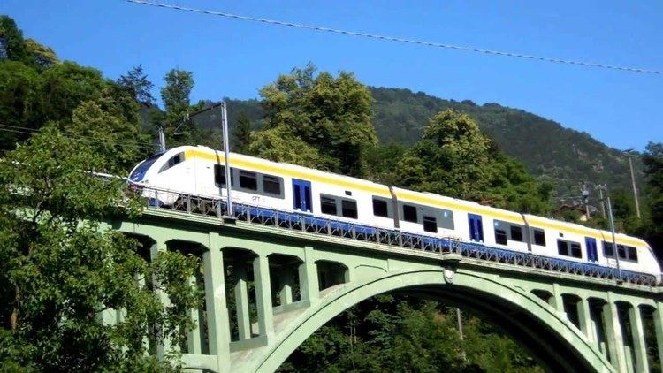Turin–Ceres railway Ferrovia TorinoCeres transito sul ponte della Stura di Valgrande